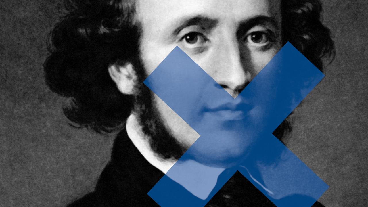 Portrt des KOmponisten Jakob Ludwig Felix Mendelssohn Bartholdy (1809-1847).