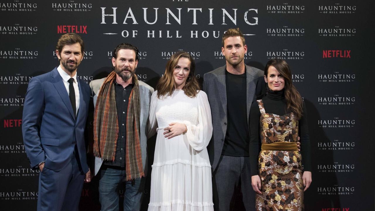 Die Schauspieler der Netflix-Serie "The Haunting Of Hill House": Michiel Huisman, Henry Thomas, Kate Siegel, Oliver Jackson-Cohen, Elizabeth Reaser