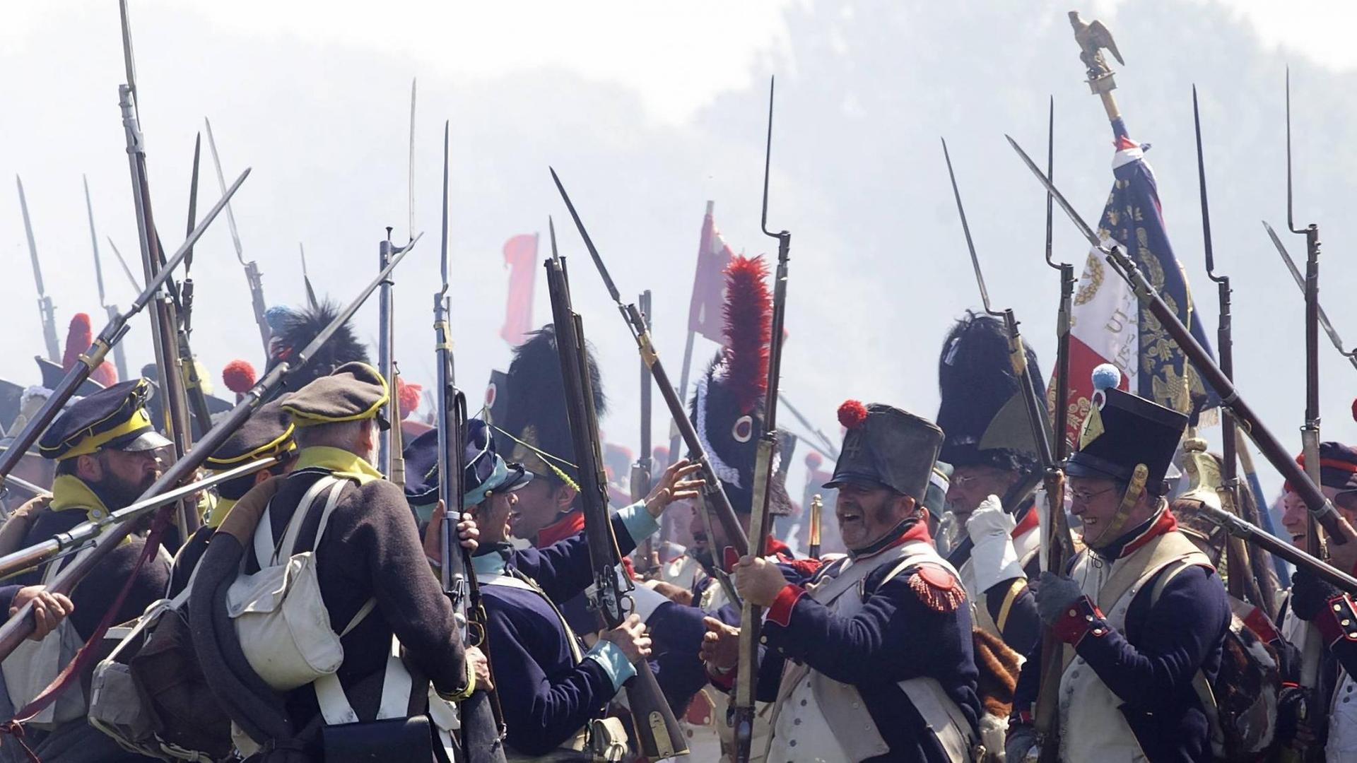 In Belgien wird die Schlacht von Ligny nachgestellt, der letzte Sieg Napoleons, bevor er am 18. Juni bei Waterloo unterlag.