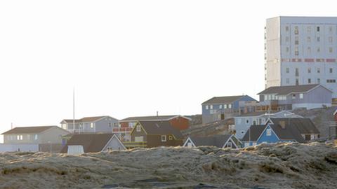 Blick auf die grönländische Hauptstadt Nuuk