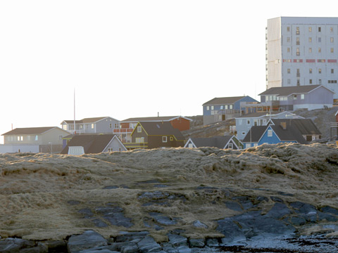 Blick auf die grönländische Hauptstadt Nuuk