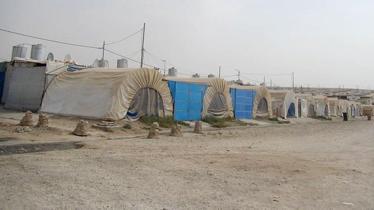 Im Lager Kharbartu in Irakisch-Kurdistan reiht sich Zelt an Zelt.