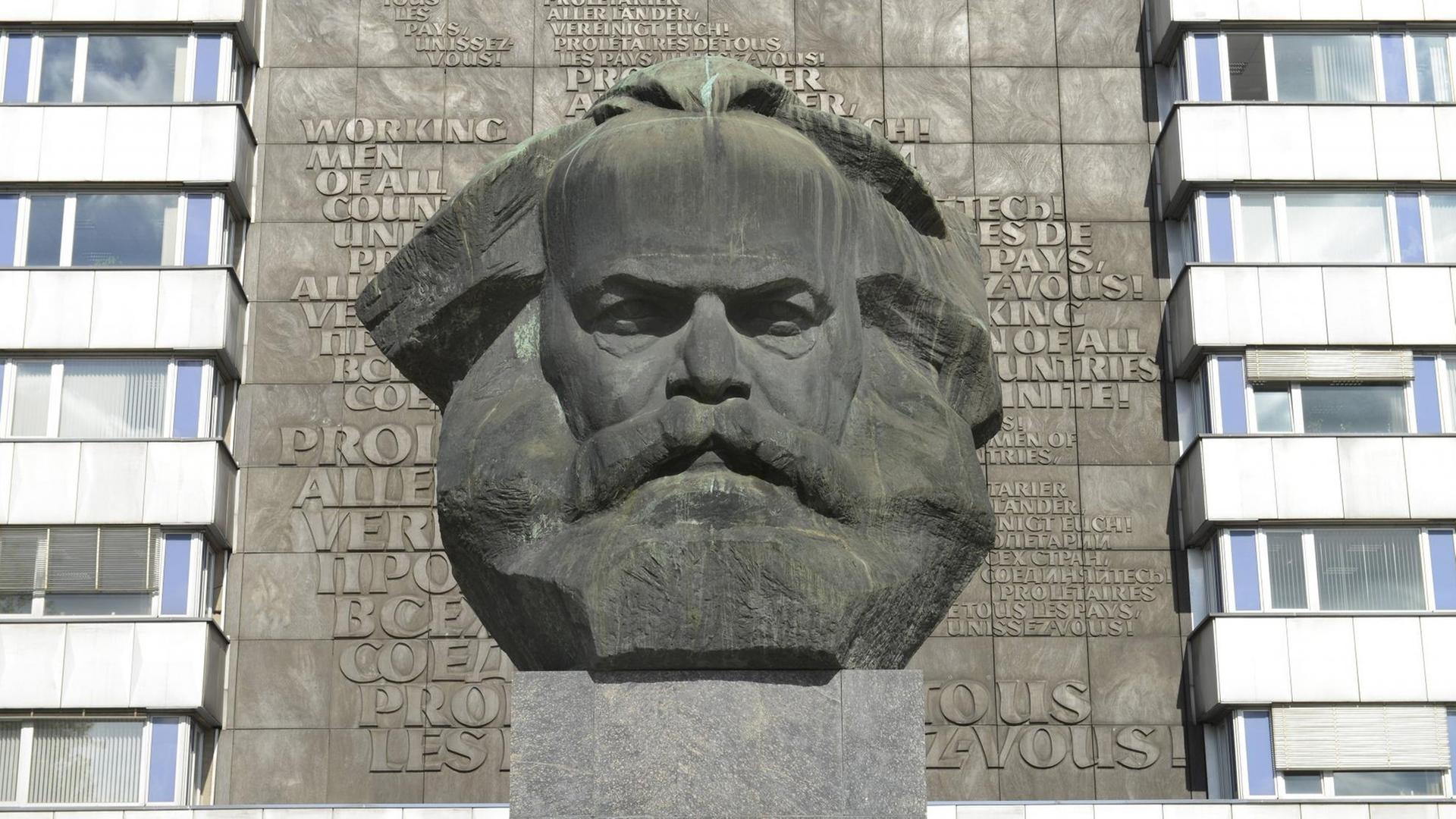 Das Karl-Marx-Monument in Chemnitz 