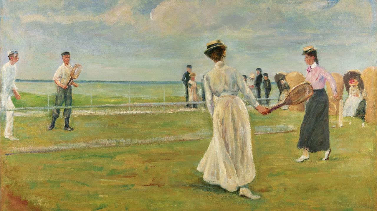 Max Liebermann: Tennisspieler am Meer, erste Fassung, 1901