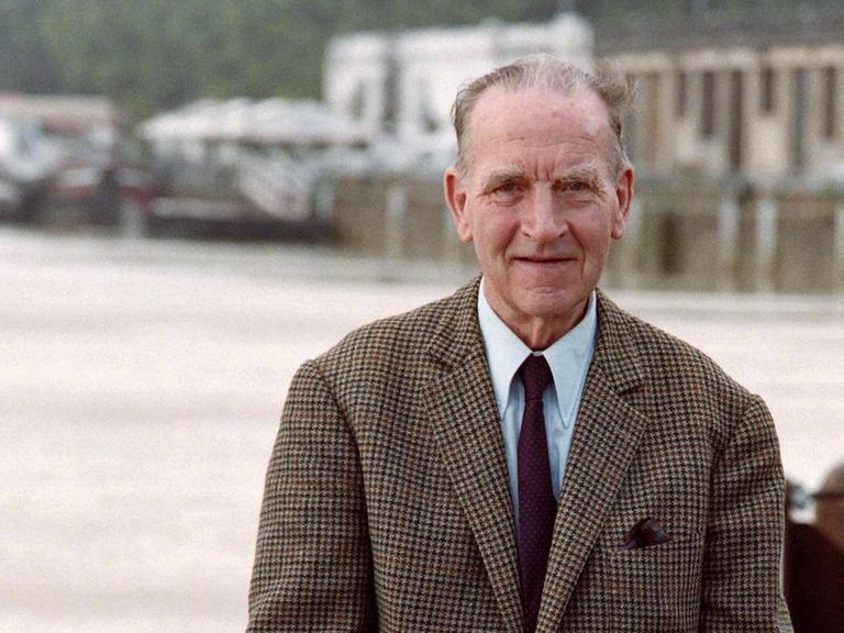 Porträt von Heinz Stahlschmidt 1994 am Hafen von Bordeaux.