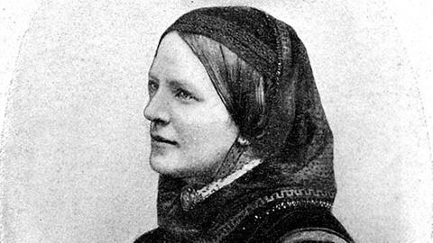 Die Aufnahme zeigt die deutsche Schriftstellerin Amalie Malwida von Meysenbug. Sie wurde am 28.10.1816 in Kassel geboren und starb am 26.4.1903 in Rom.