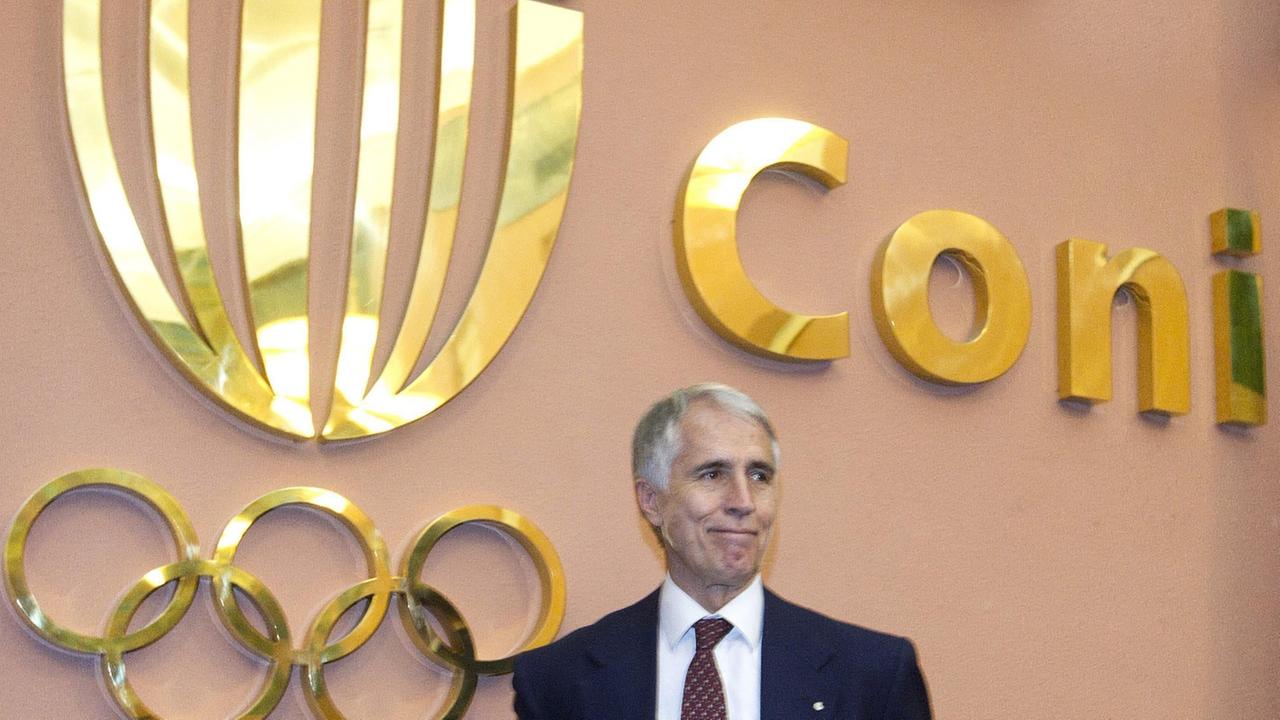 epa03590413 Giovanni Malago arrives at the headquarters of the Italian Olympic Committee (CONI) for the election of the new president of the CONI, Rome, Italy, 19 February 2013. Giovanni Malago today was elected the new president of CONI, the governing bo