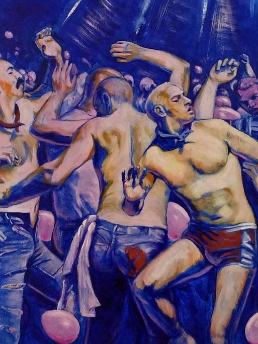Tanzende homosexuelle Männer