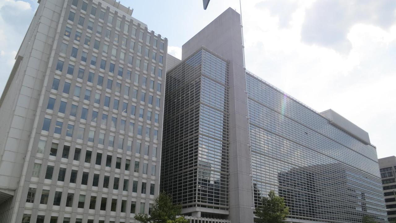 Blick auf das Gebäude der Weltbank in Washington.