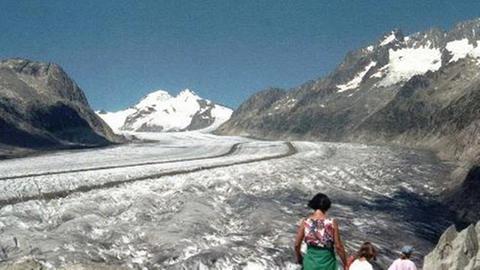 In den Alpen schmelzen die Gletscher