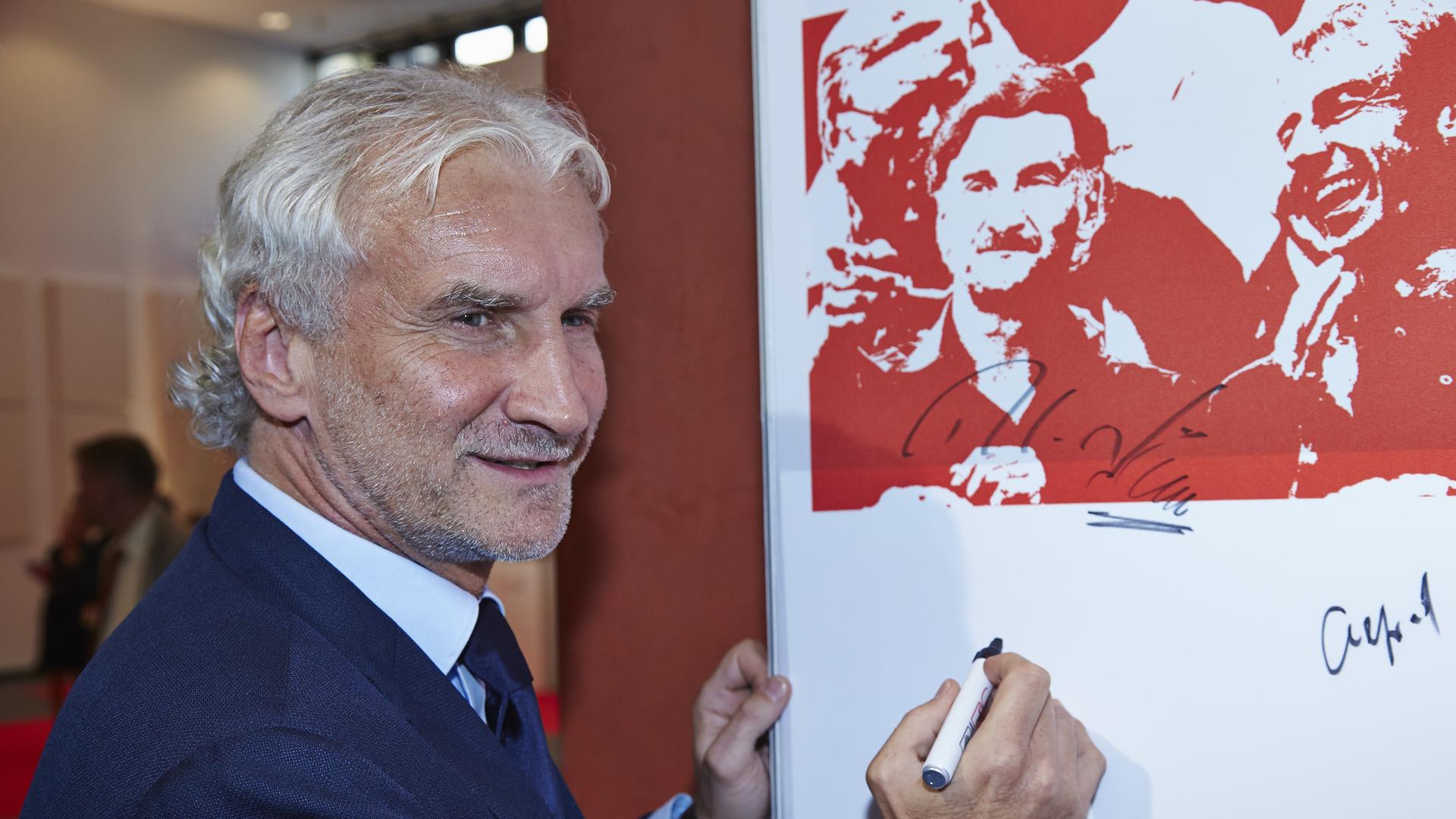 Aug. 6, 2013 - Berlin, Germany - Rudi Voeller - Sports Director, Bayer 04 Leverkusen - on the Red Carpet at the Celebration of the DFB and DFL on the 50 anniversary of the German Bundesliga Foundation in Berlin, on August 6, 2013.....Photo: Reynaldo Pagan Aug. 6, 2013 - Berlin, Germany - Rudi Voeller - Sports Director, Bayer 04 Leverkusen - on the Red Carpet at the Celebration of the DFB and DFL on the 50 anniversary of the German Bundesliga Foundation in Berlin, on August 6, 2013.....Photo: Reynaldo Pagan