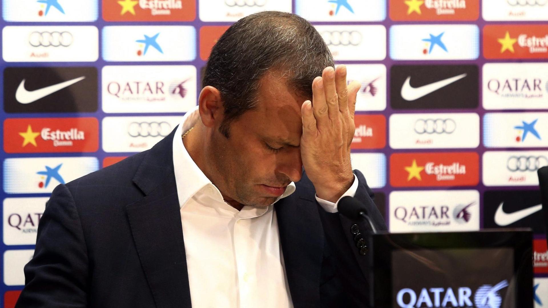 Der ehemalige Präsident des FC Barcelona, Sandro Rosell Der ehemalige Präsident des FC Barcelona, Sandro Rosell