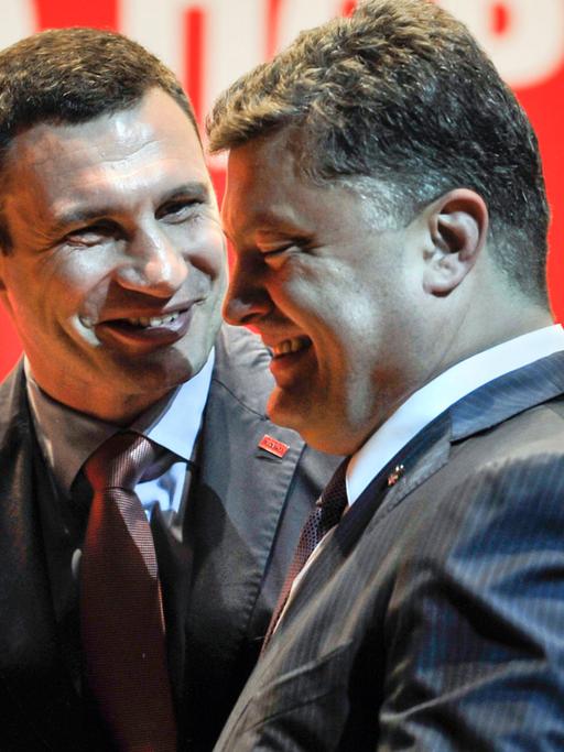 Vitali Klitschko und Petro Poroschenko