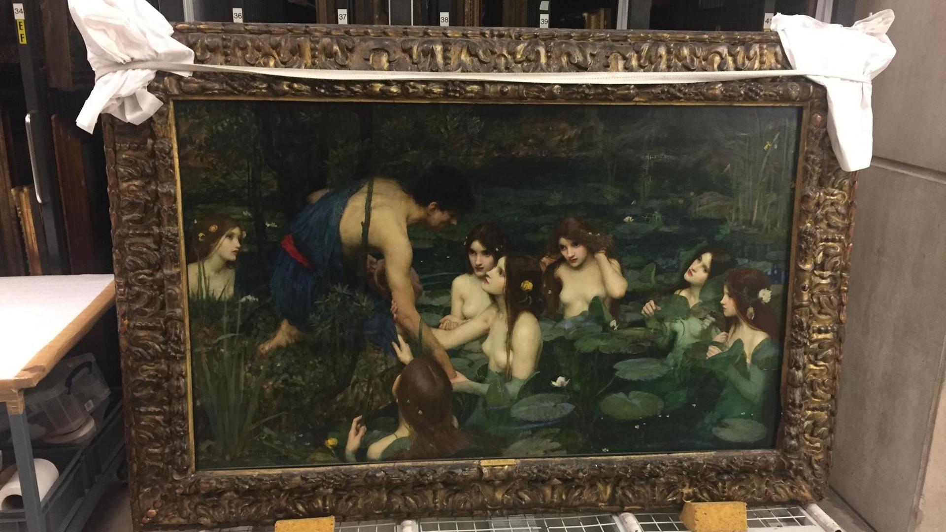 Das Gemälde "Hylas und die Nymphen" (1896) von John William Waterhouse steht im Lager der Manchester Art Gallery.