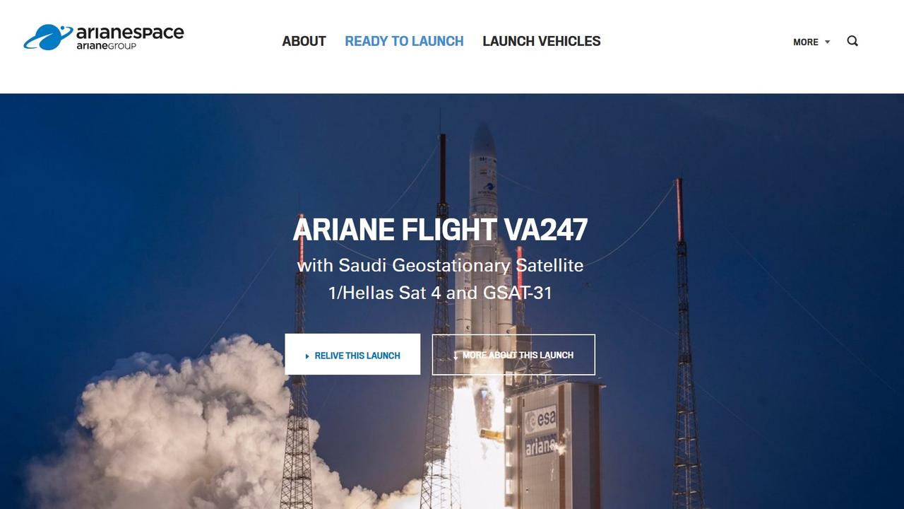 Mit Video: Von einem geglückten Ariane-5-Start ist dagegen „Relive this launch“ möglich
