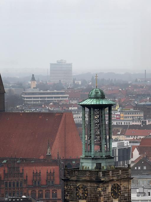 Blick auf die Innenstadt von Hannover
