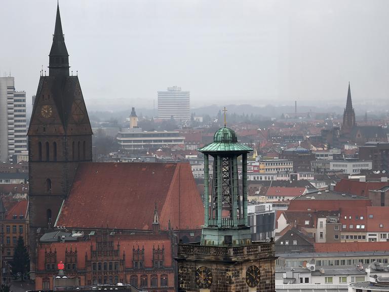 Blick auf die Innenstadt von Hannover