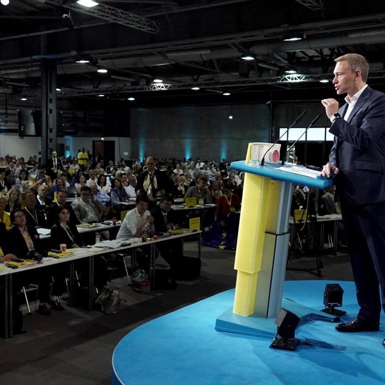 Das Foto zeigt Christian Lindner, Fraktionsvorsitzender und Parteivorsitzender der FDP