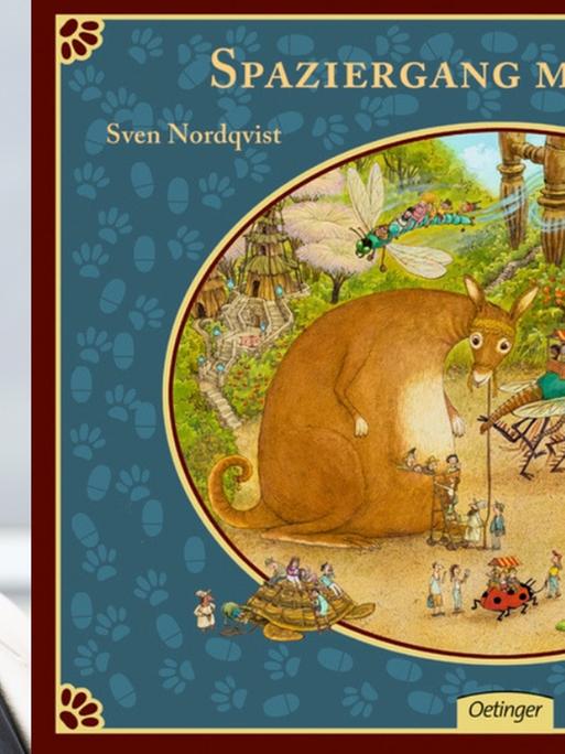 Der Schriftsteller Sven Nordqvist und sein Buch "Spaziergang mit Hund"