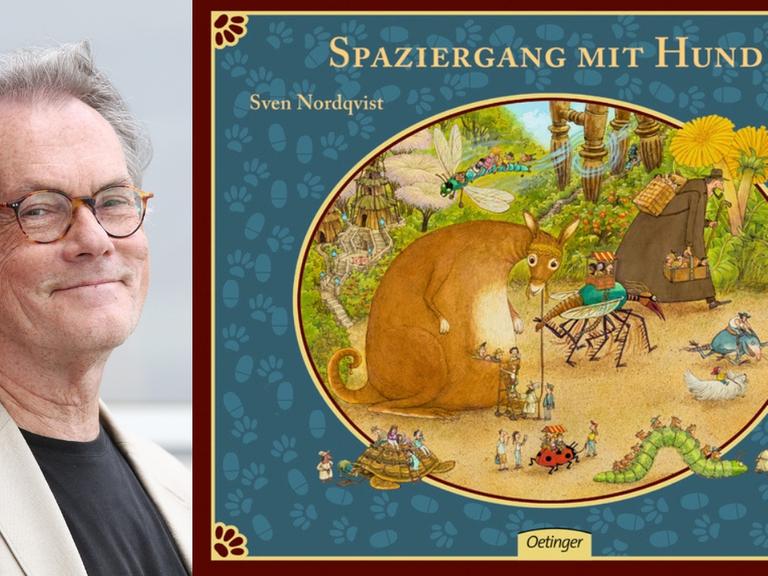 Der Schriftsteller Sven Nordqvist und sein Buch "Spaziergang mit Hund"