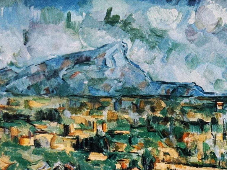 Das Gemälde "Montagne Sainte Victorie" von Paul Cézanne (1839-1906).