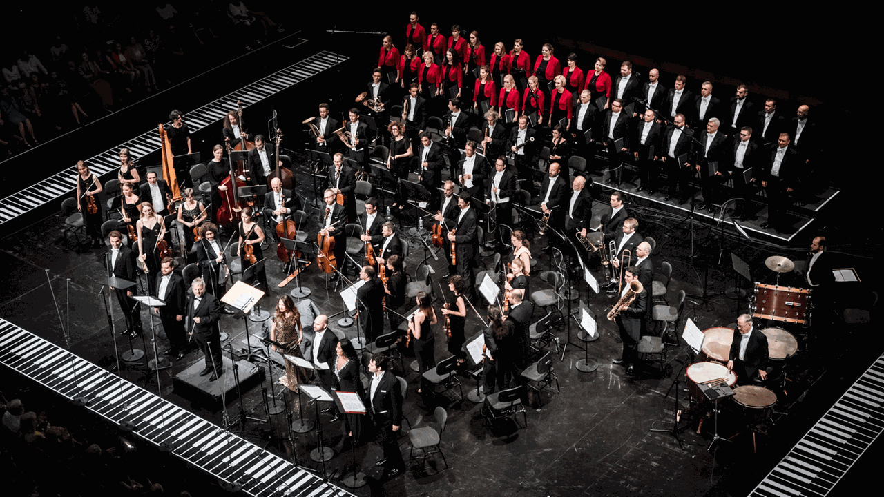 Die Mitwirkenden der Oper "Il Corsaro" beim Festival Chopin und Sein Europa im Warschauer Moniuszko-Auditorium am 24.08.19