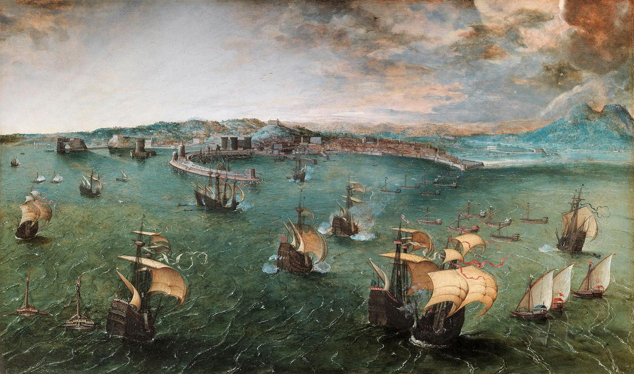 Pieter Bruegel d. Ä.: Der Hafen von Neapel, um 1563?