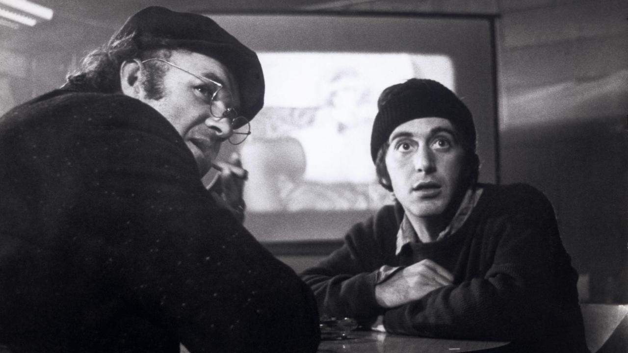 Szene aus Scarecrow mit Max (Gene Hackman) und Lionel, gespielt von Al Pacino.