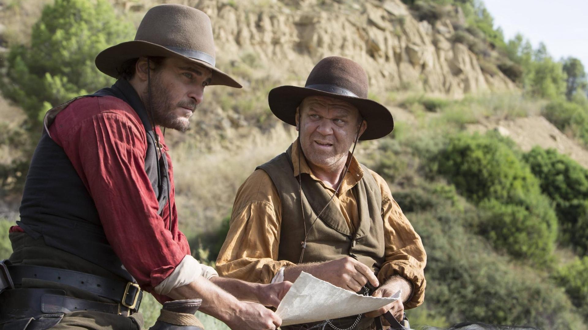 "The Sisters Brothers" von Jacques Audiard. Mit Joaquin Phoenix als Charlie Sisters und John C. Reilly als Eli Sisters.