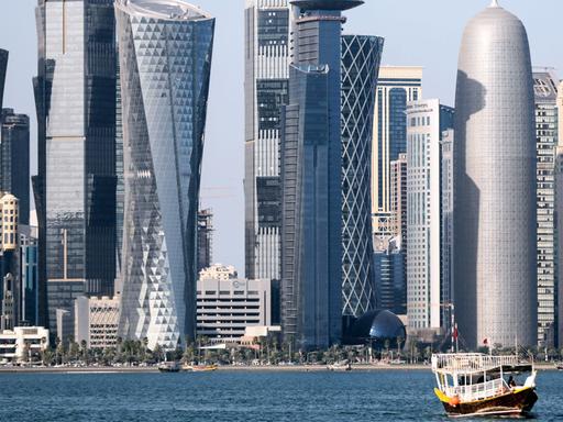 Skyline von Doha, der Hauptstadt von Katar