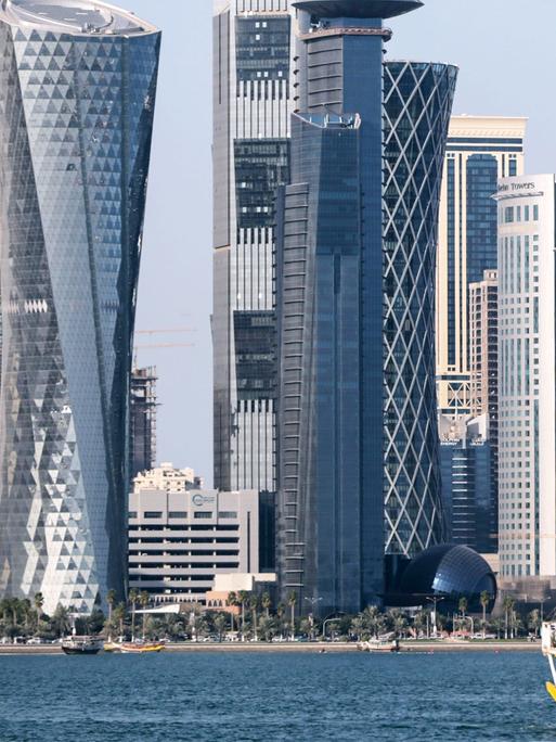 Skyline von Doha, der Hauptstadt von Katar