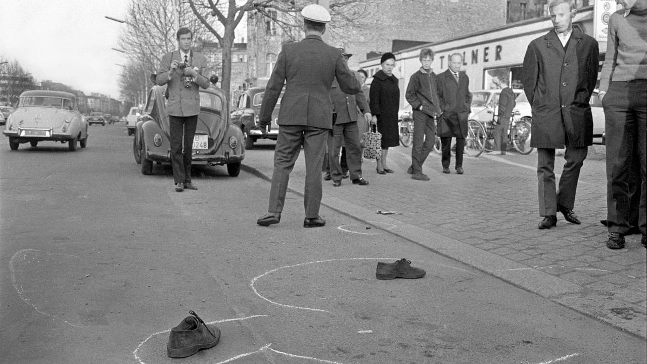 Blick auf den Tatort: Am 11. April 1968 schießt Josef Bachmann drei Mal auf den Studentenführer Rudi Dutschke.