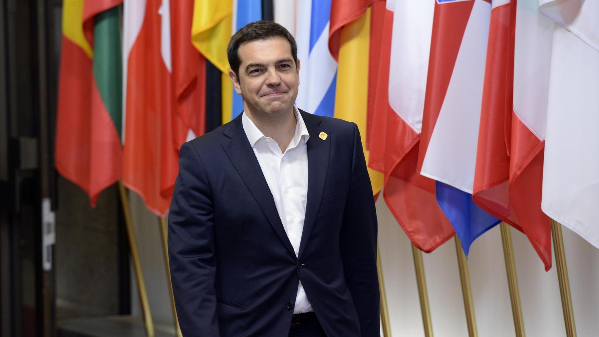 Der griechische Ministerpräsident Tsipras in Brüssel