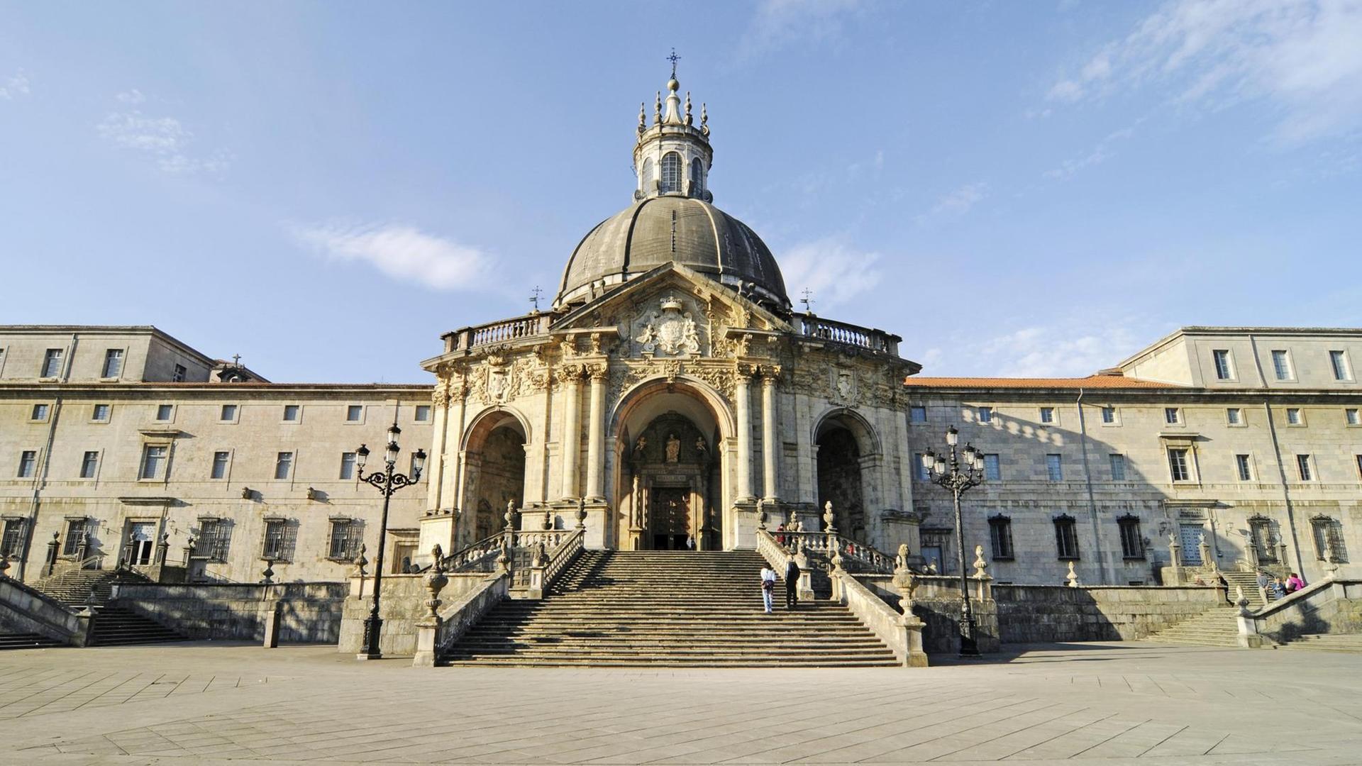 Die Basilika von Loyola, Kirche, Kloster, Museum, Azpeitia, in der Provinz Guipuzkoa im spanischen Baskenland