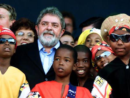 Brasiliens Präsident Lula da Silva in Porto Alegre