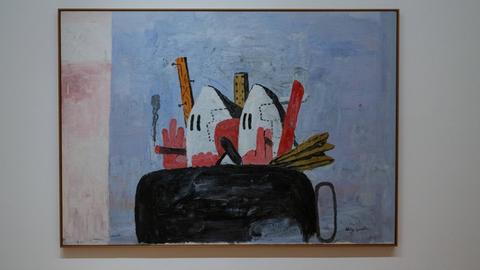 Das Bild "Riding Around", 1969, von Philip Guston im MoMa