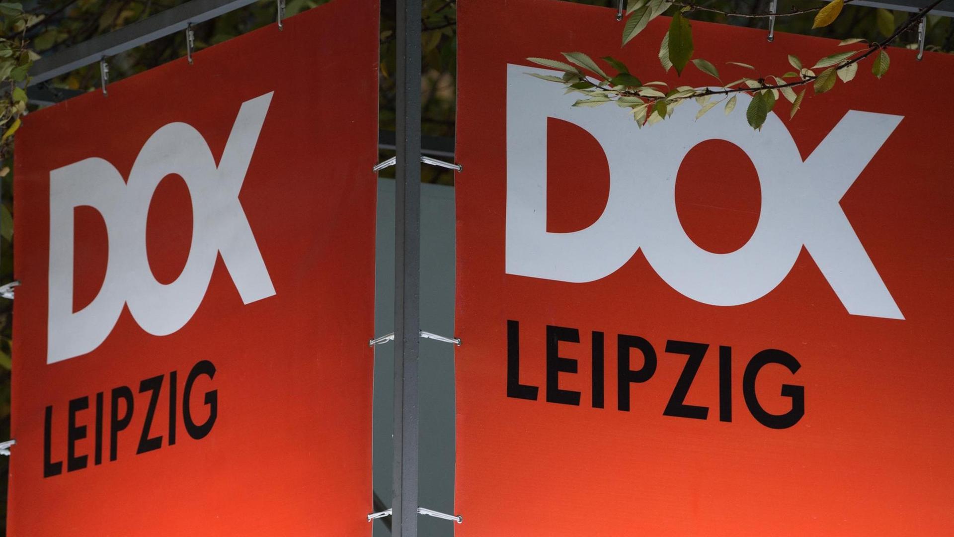 Das Logo des Filmfestivals DOK Leipzig