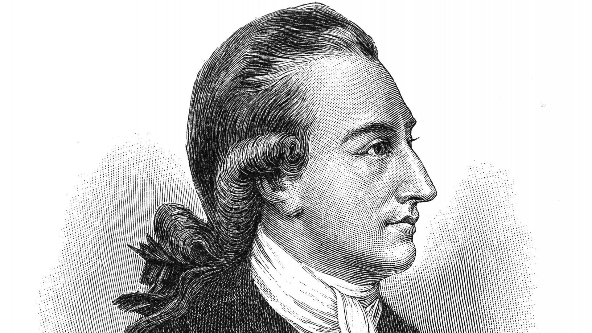 Holzschnitt, Johann Wolfgang von Goethe, Portrait | Verwendung weltweit, Keine Weitergabe an Wiederverkäufer.