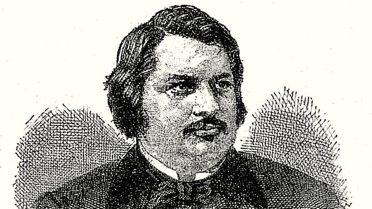 Der französische Schriftsteller Honoré de Balzac auf einem zeitgenössischen Porträt.