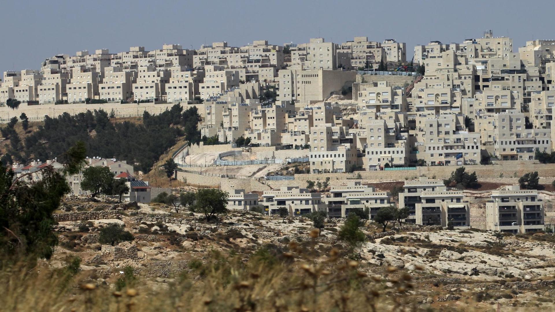 Eine jüdische Siedlung im Westjordanland in unmittelbarer Nähe von Jerusalem. Eine jüdische Siedlung im Westjordanland in unmittelbarer Nähe von Jerusalem.