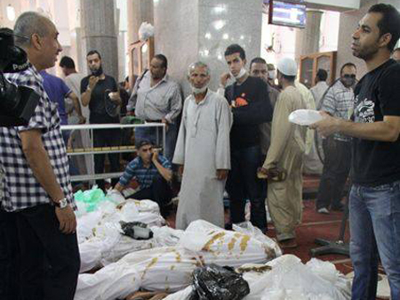 Tote in der Iman-Moschee unweit des Protestlagers Rabaa Adawiya