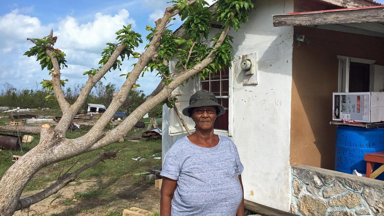 Hurrikan Irma zerstörte das Häuschen von Ivy Joseph auf der Karibikinsel Barbuda