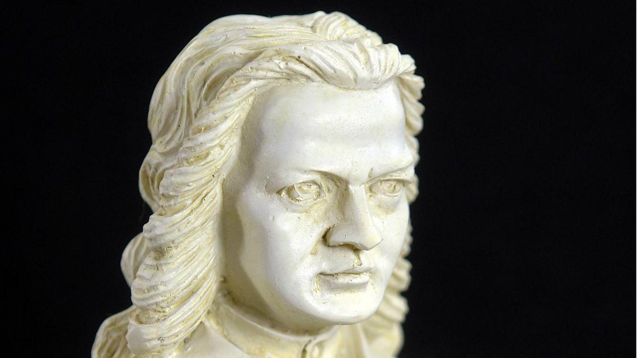 Büste des jungen Komponisten Johann Sebastian Bach.