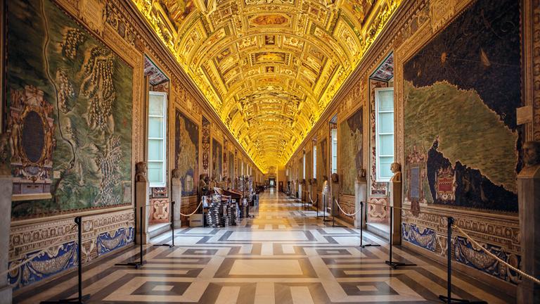Galleria delle Carte Geografiche aus dem Bildband "Freie Blicke. Christoph Brech fotografiert die Vatikanischen Museen".
