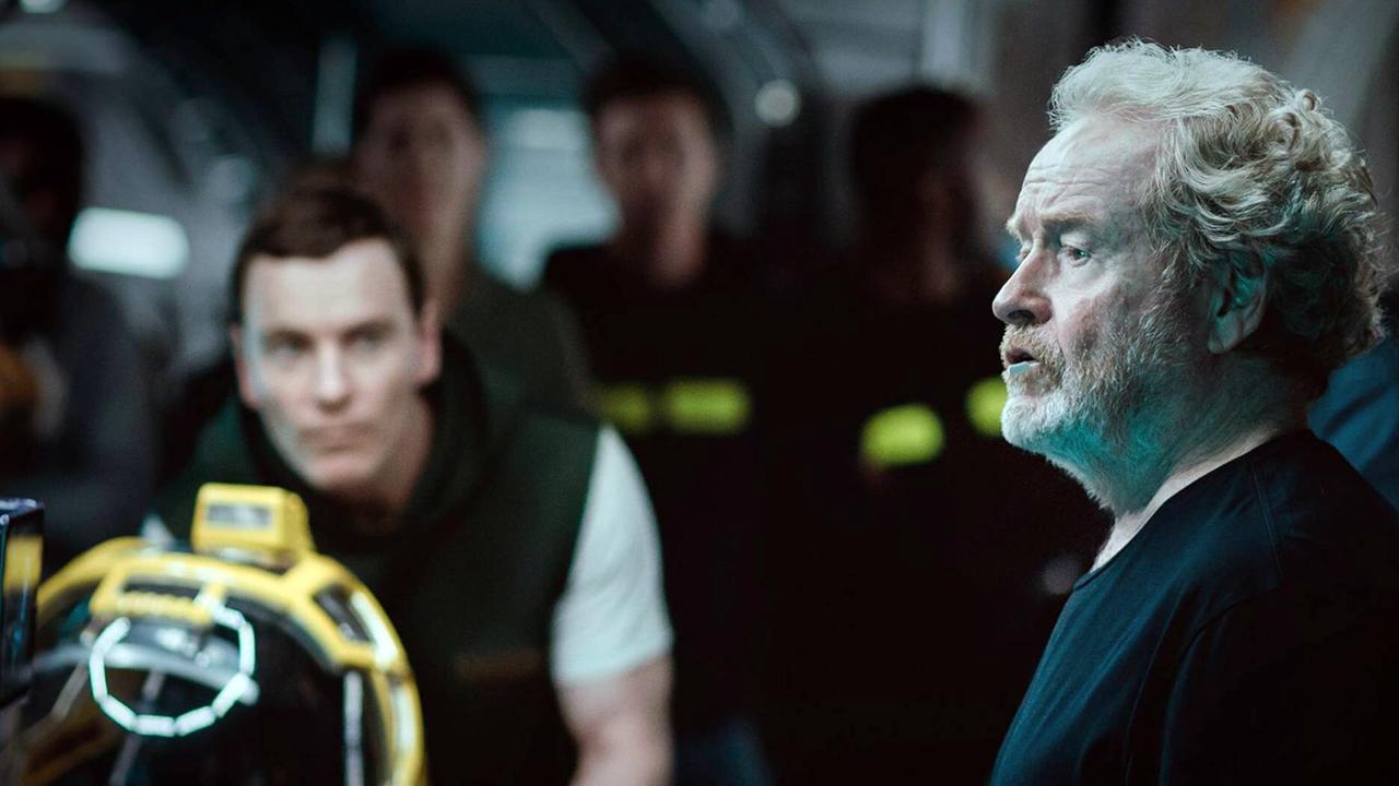 Ridley Scott bei den Dreharbeiten zu "Alien: Covenant" (2017)