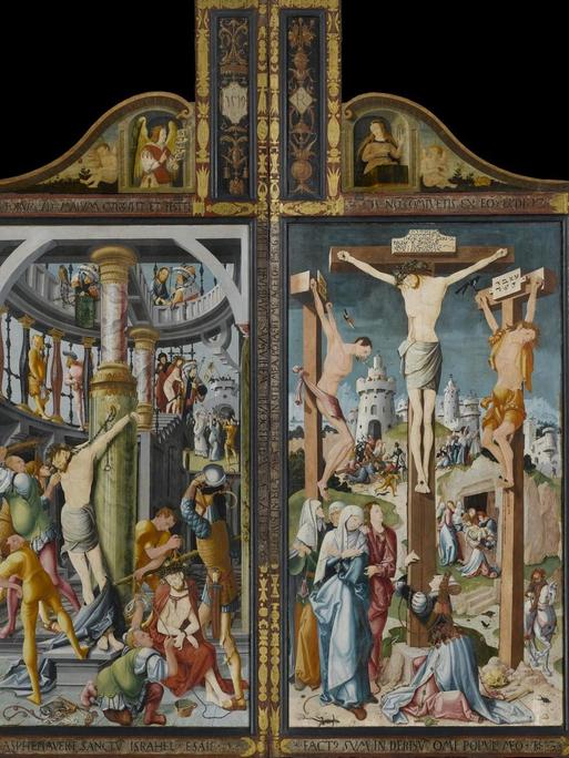 Jerg Ratgeb, Herrenberger Altar, 1519 Mischtechnik; Tannenholz; Höhe: 400 cm; Breite: 680 cm; Höhe: 400 cm; Breite: 342 cm, Staatsgalerie Stuttgart