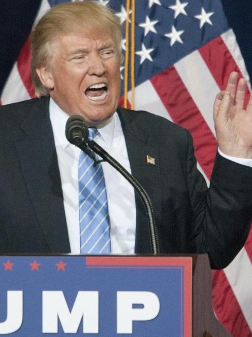 Donald Trump bei einer Wahlkampfrede in Arizona