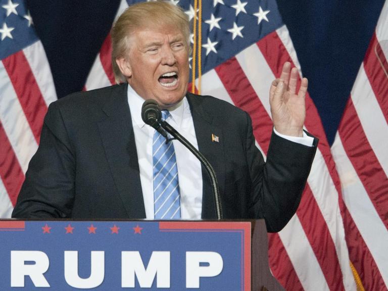Donald Trump bei einer Wahlkampfrede in Arizona