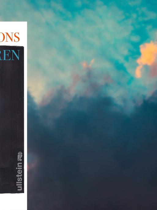 Eine Montage zeigt das Buchcover des Romans "Was verloren geht" von Zinzi Clemmons, im Hintergrund ein stimmungsvoller Himmel