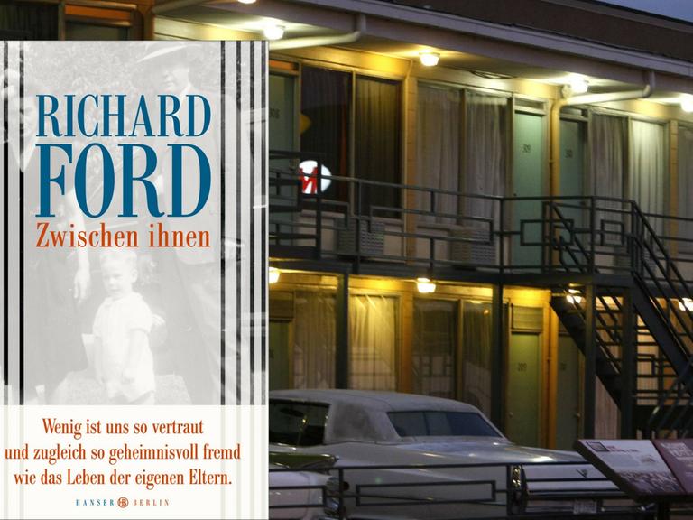 Historische Ansicht eines Motels in den USA und das "Richard Ford"-Cover